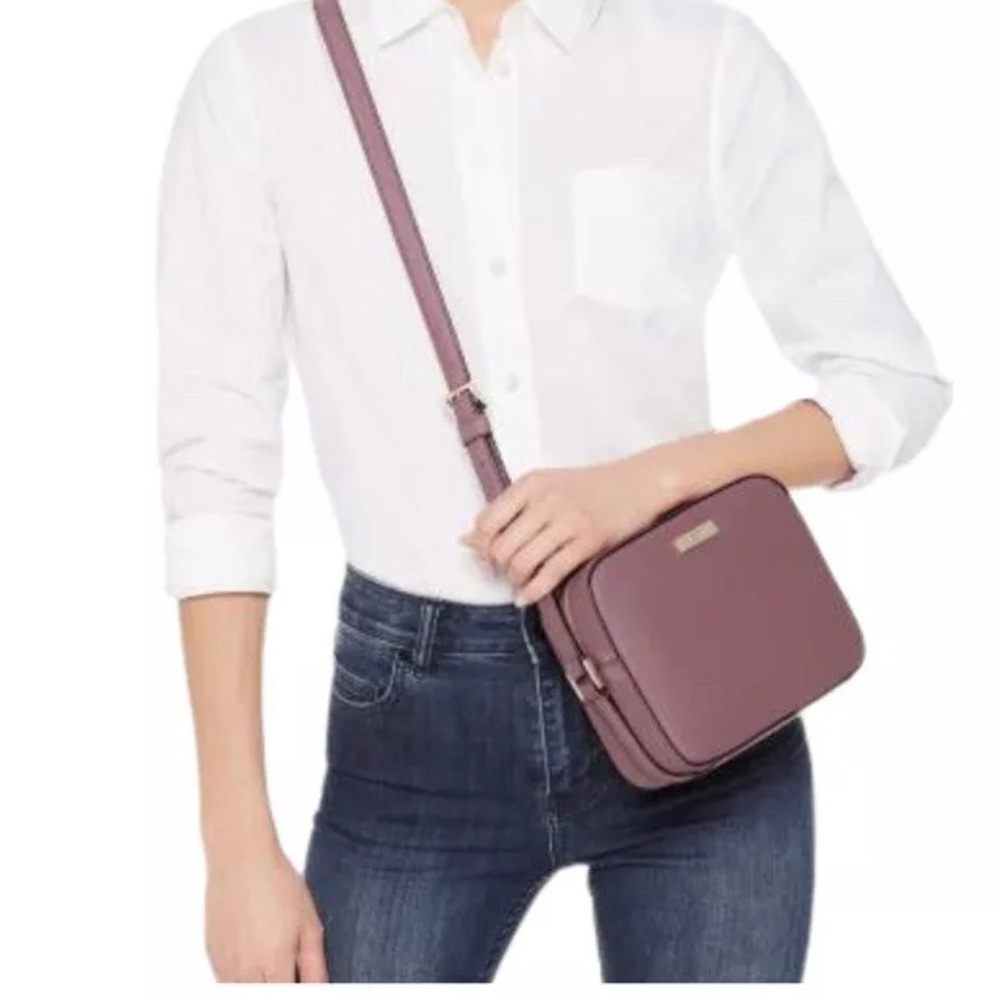 Kate Spade Newbury Lane Cammie Crossbody Purse in Maroon